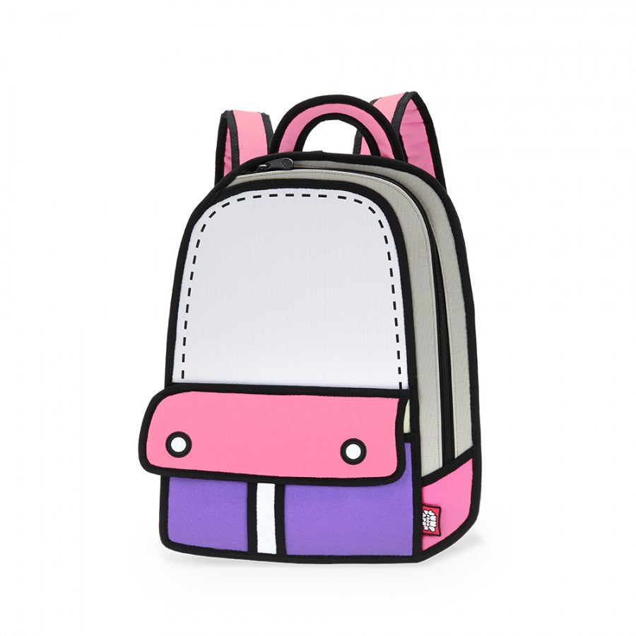 Ongewijzigd Wijzer Idool 2D Bag Adventure Pink Backpack | JumpFromPaper Cartoon Bag