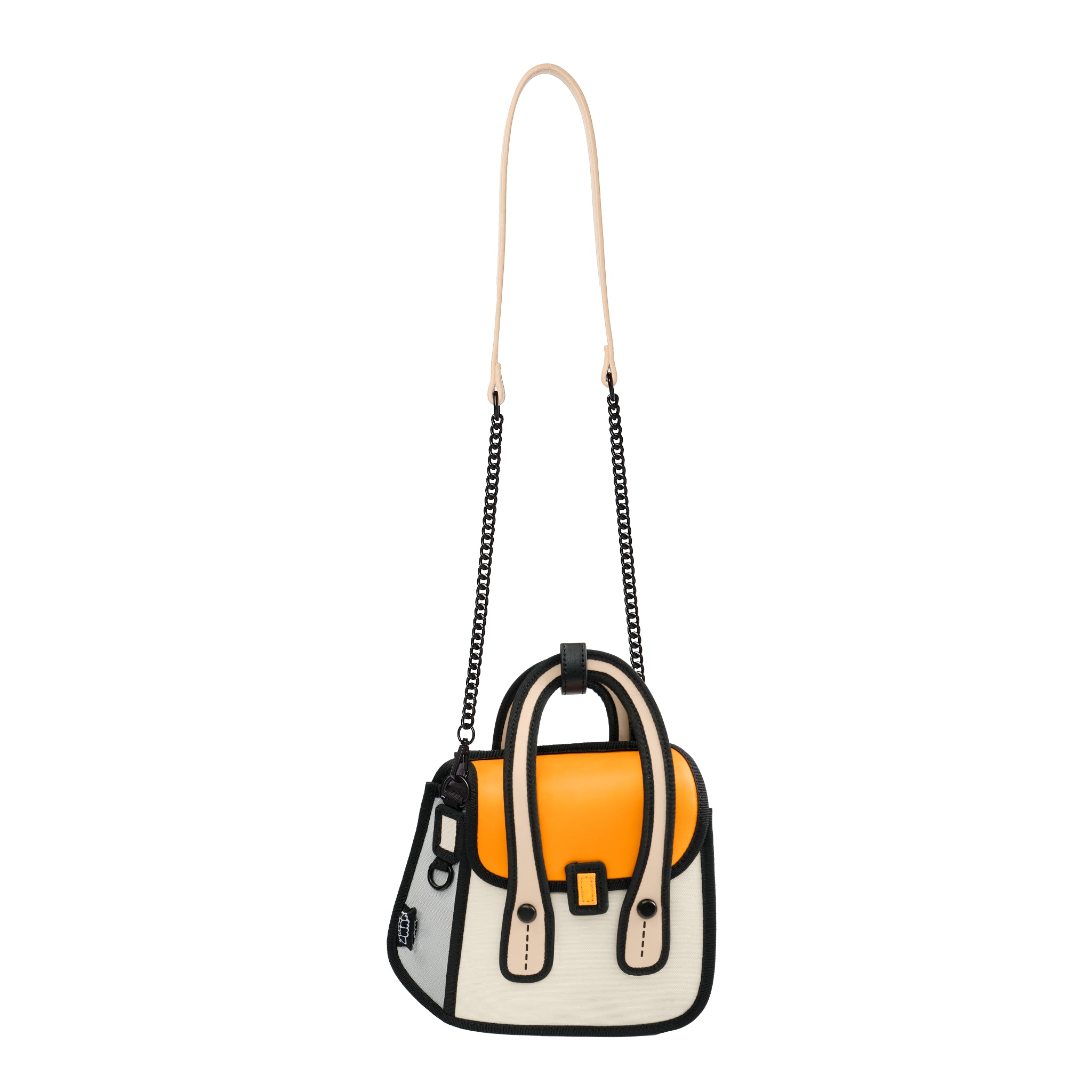 Junior Owl bag  Metal Chain Bag-Orange