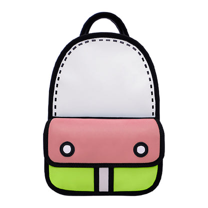 Junior 3D Adventure Matcha Pink Backpack