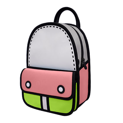 Junior 3D Adventure Matcha Pink Backpack