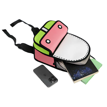 Junior 3D Adventure Matcha Pink Backpack