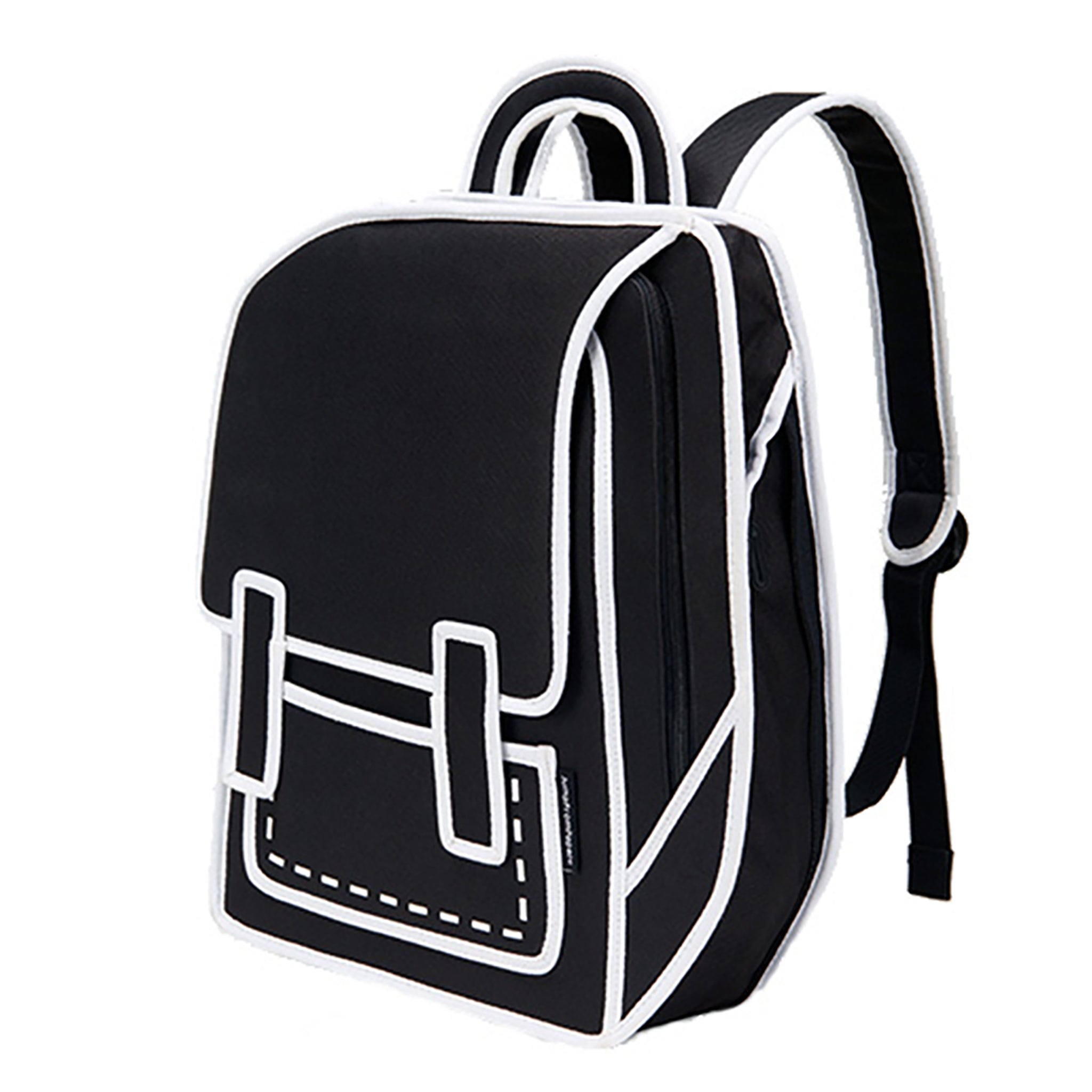 Graffiti Black Spaceman Backpack | JFP289