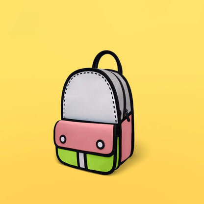 3D Adventure Matcha Pink Backpack