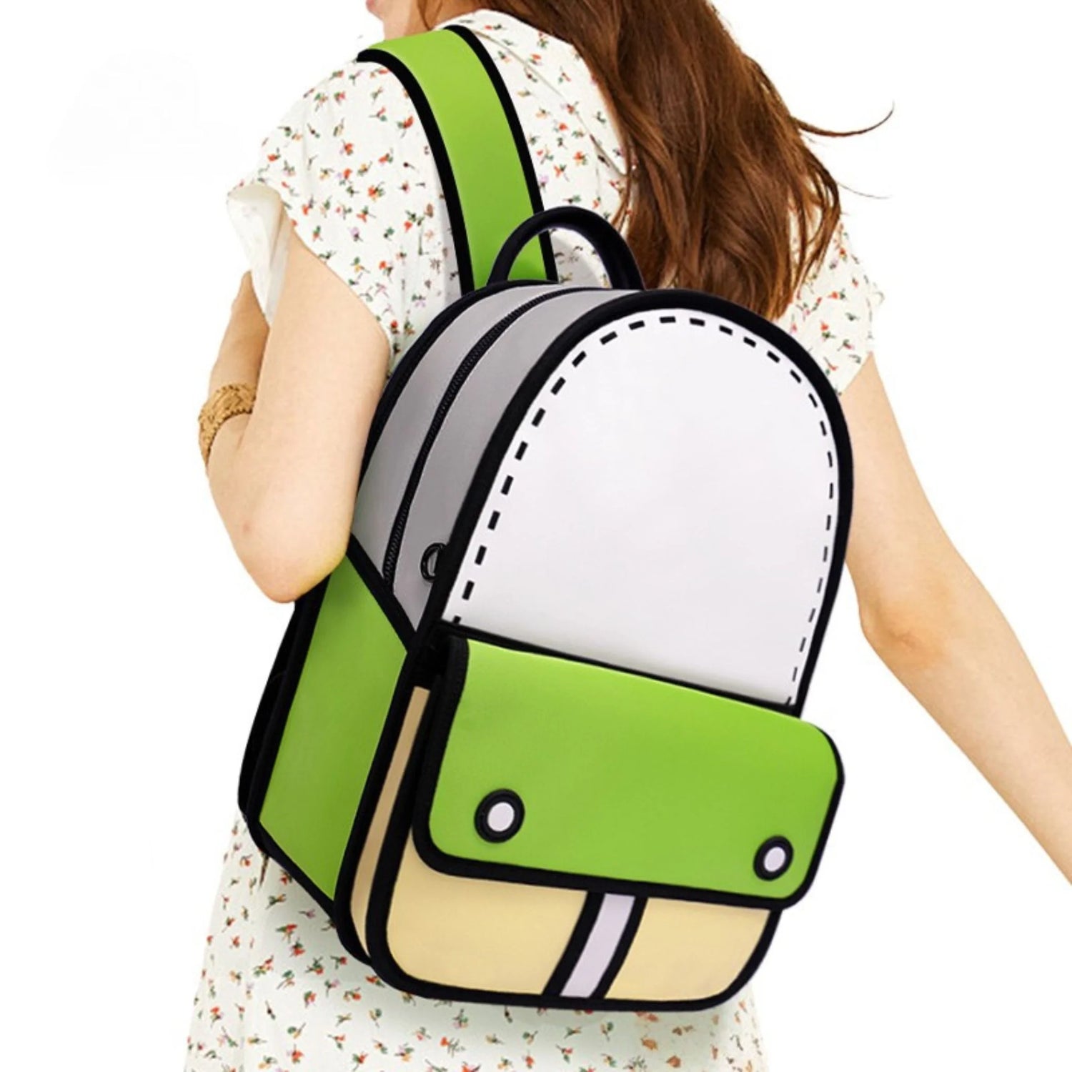 3D Adventure Greenery Backpack