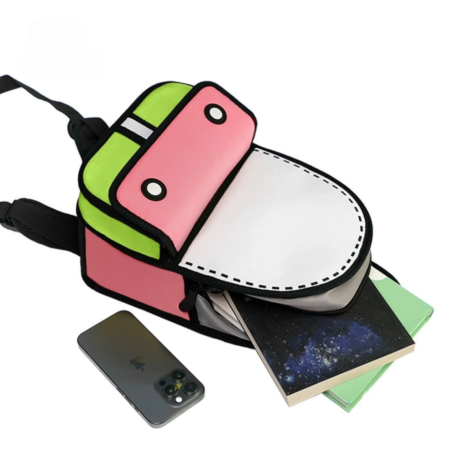 3D Adventure Matcha Pink Backpack