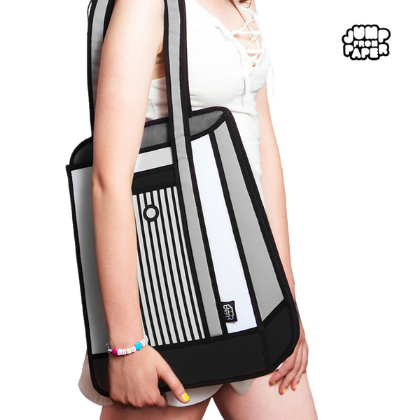 Stripe Tote/Black(Shoulder bag) | JFP079