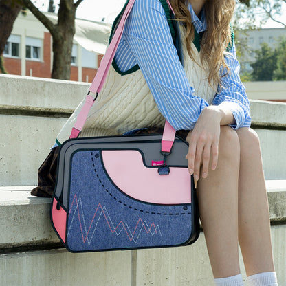 Crush bag-Denim Pink