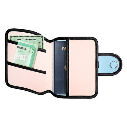 Passport Holder-Pink Blue