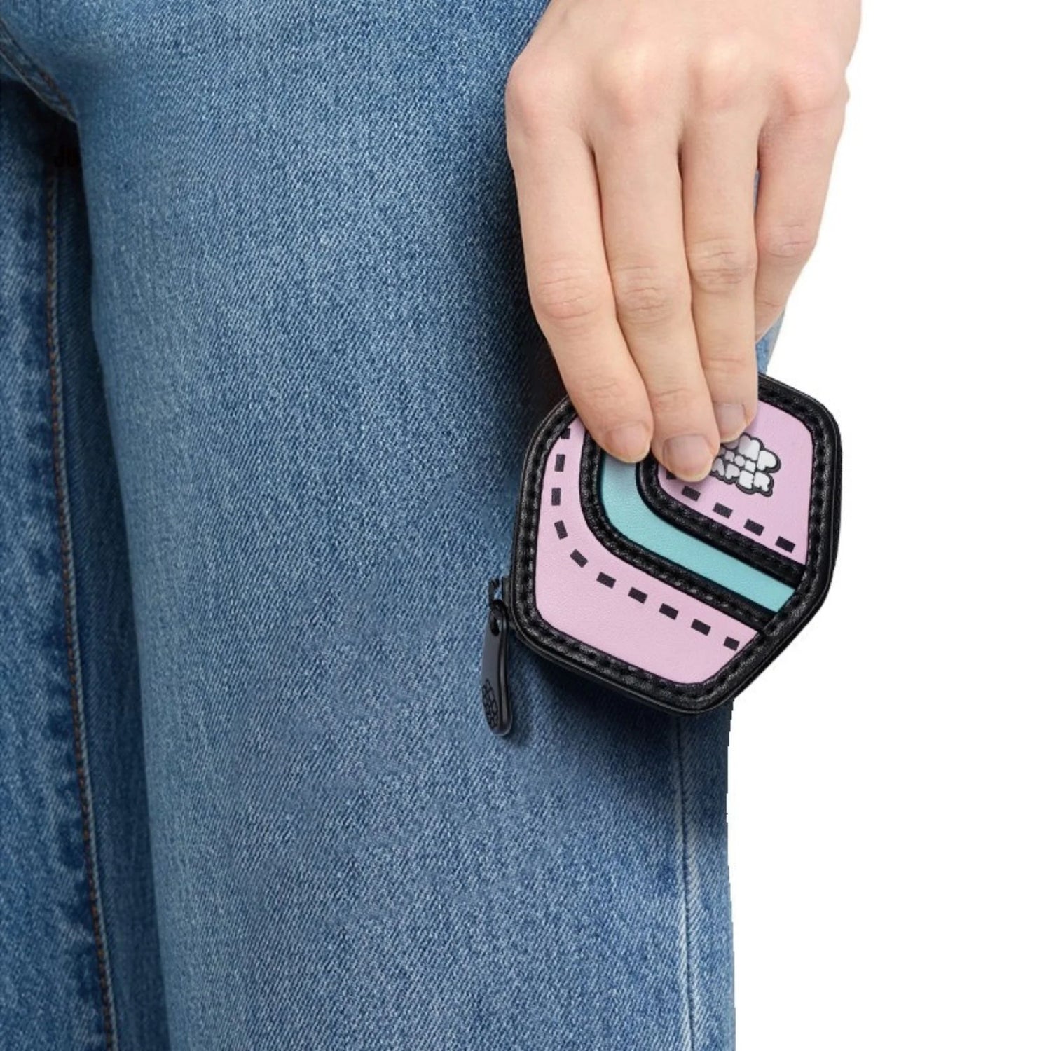 Candy Cubie Earphone Case- Mint Pink