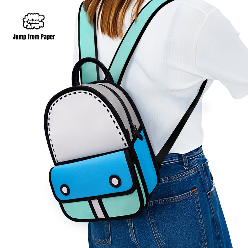 Junior 3D Adventure Denim Blue Backpack (PRE-ORDER)