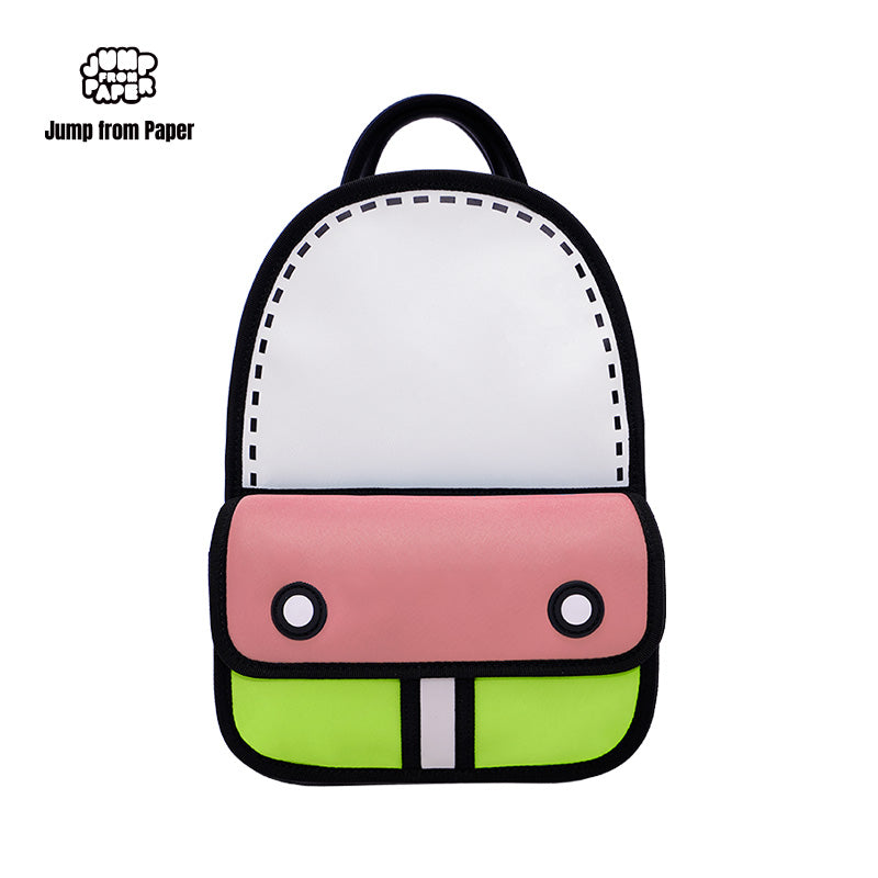 Junior 3D Adventure Matcha Pink Backpack – JumpFromPaper