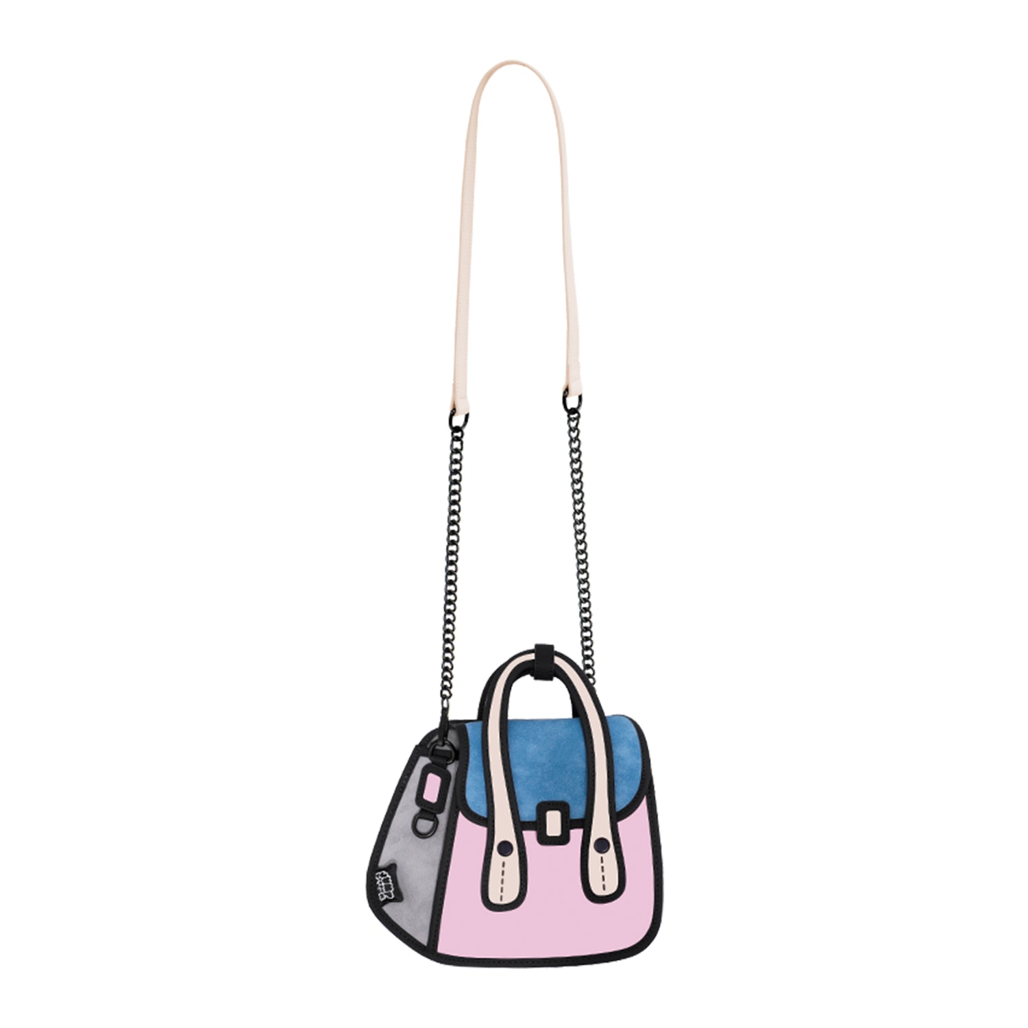 Junior Owl bag  Metal Chain Bag-Pink Dream