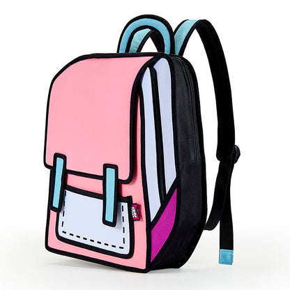 Neon Pink Spaceman Backpack | JFP238