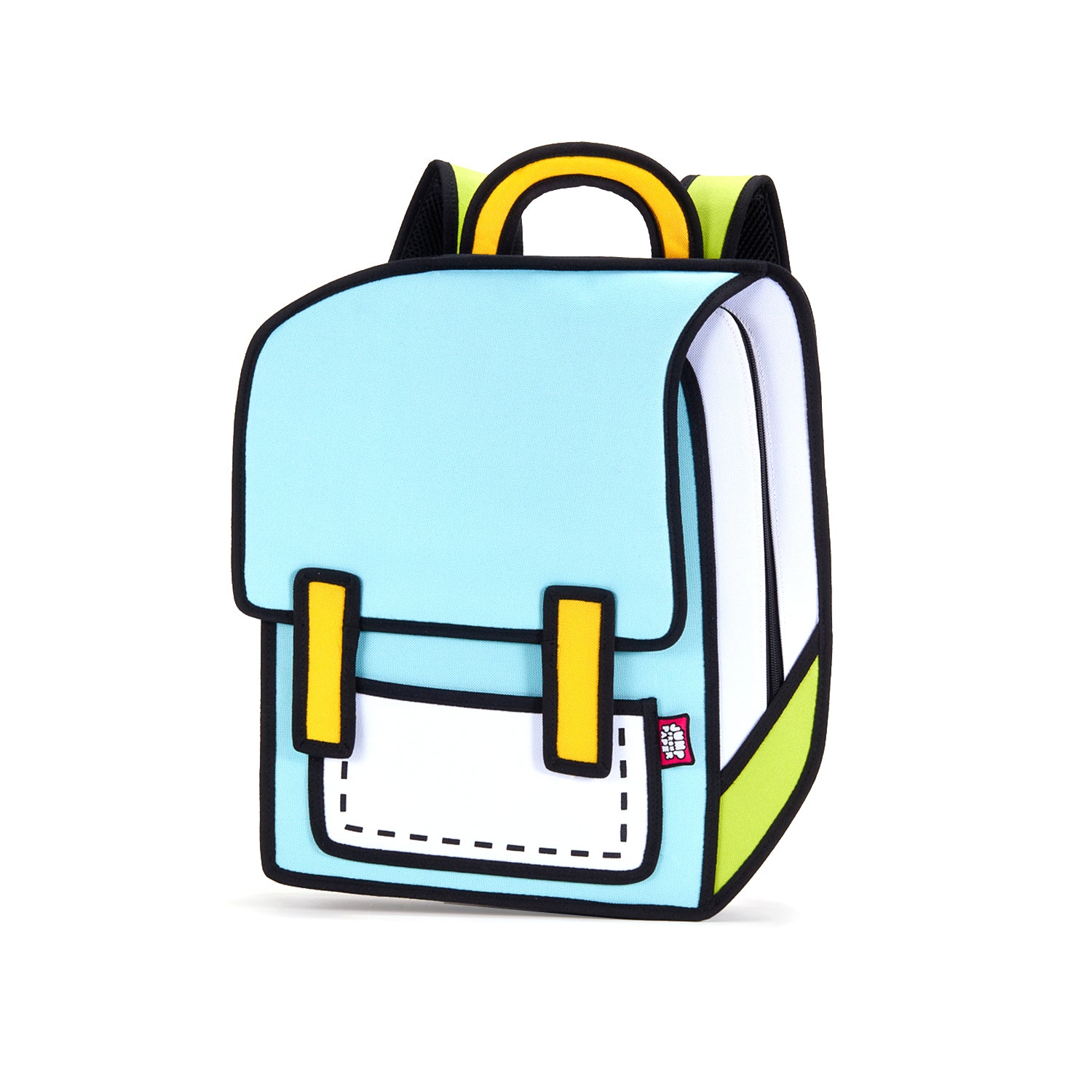 2D Bag Mint Green Laptop Backpack JumpFromPaper Cartoon Bag