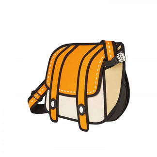 2D Bag Pop Art Cheese Orange Shoulder Bag | JumpFromPaper Cartoon Bag