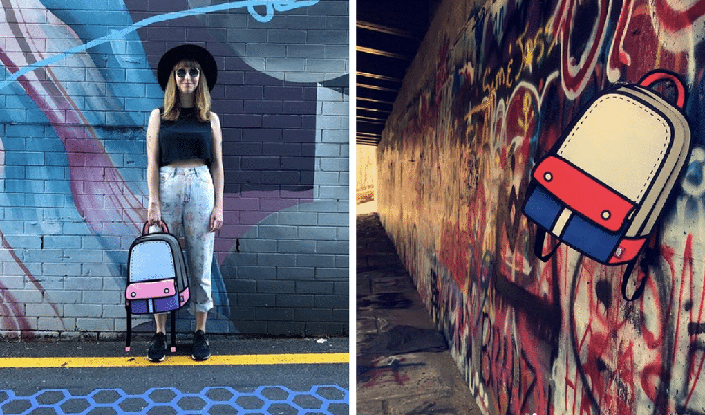 Literally coming out of the cartoon? Incredible Photoshoot Ideas for You 6 JumpFromPaper Cartoon Bag