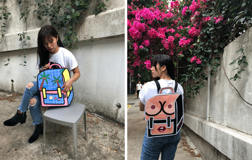 Claudia Chanhoi's Cartoon Illustrations Depict Her Take on Summer and Female Bodies 3 JumpFromPaper Cartoon Bag
