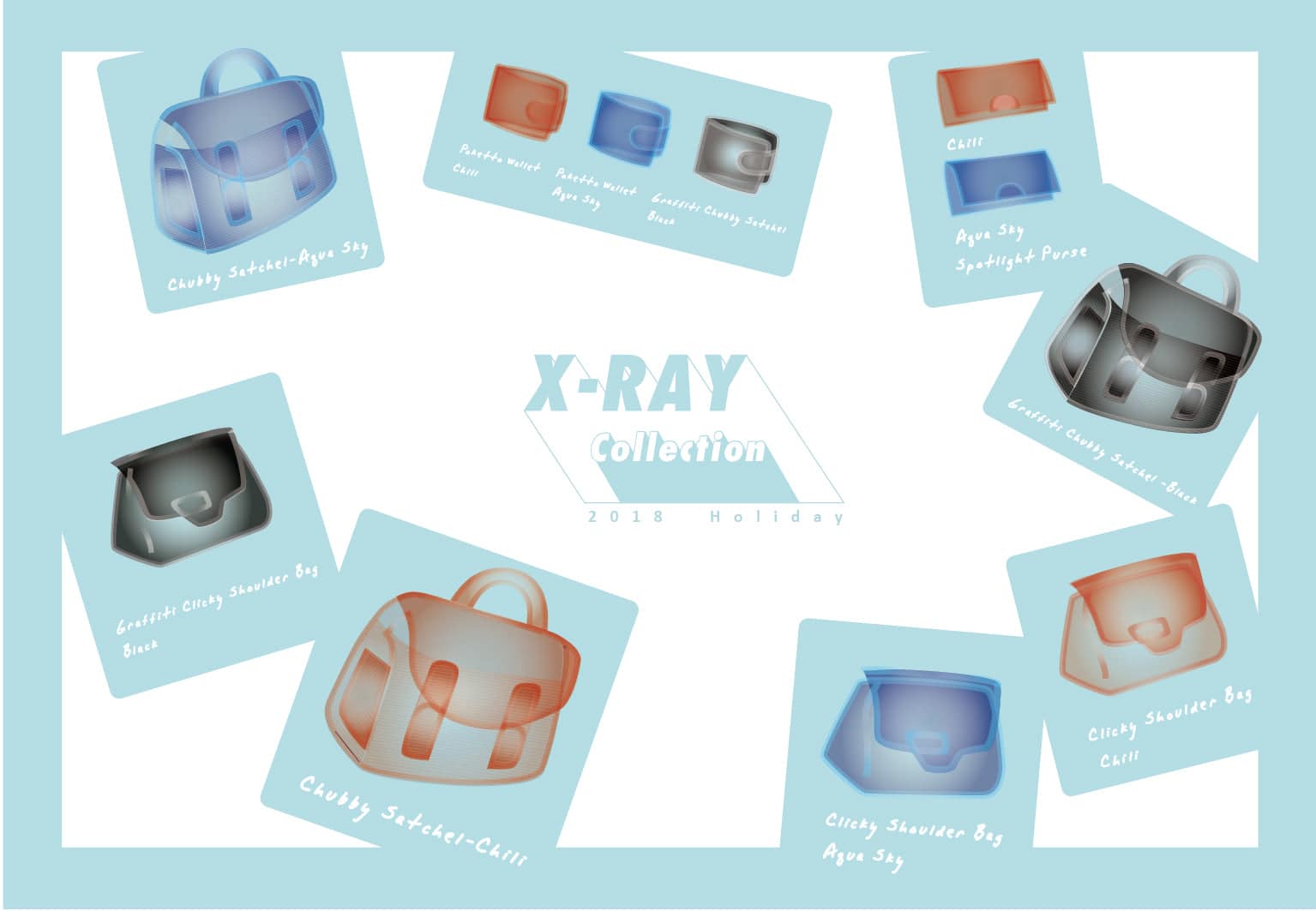 JumpFromPaper Cartoon Bag X-RAY Collection