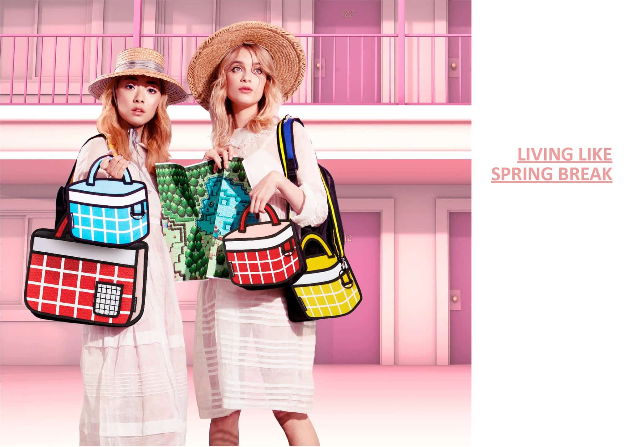 JumpFromPaper DREAMY PICNIC Collection 3 JumpFromPaper Cartoon Bag DREAMY PICNIC Collection