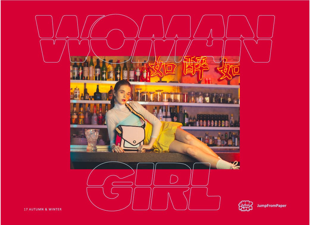 JumpFromPaper WOMAN GIRL Collection 6 JumpFromPaper Cartoon Bag WOMAN GIRL Collection