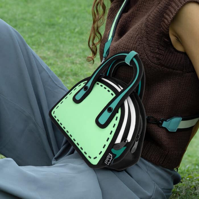 Carly 2D Cartoon Crossbody-green (2)